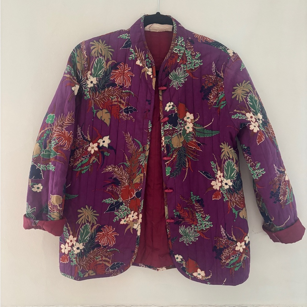 Vintage Purple Floral Jacket